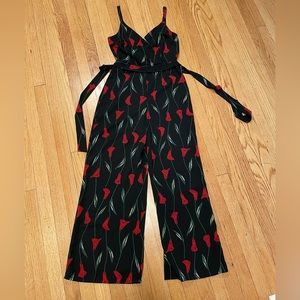 Lush Tulip Wide Leg Tank Top Jumpsuit - Size S